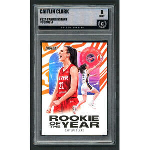 2024-25 Panini Instant #CCROY-A Caitlin Clark Rookie of The Year (RC) Mint 9